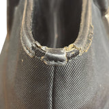 Gucci Vintage Black Nylon Leather Trim Tote Bag