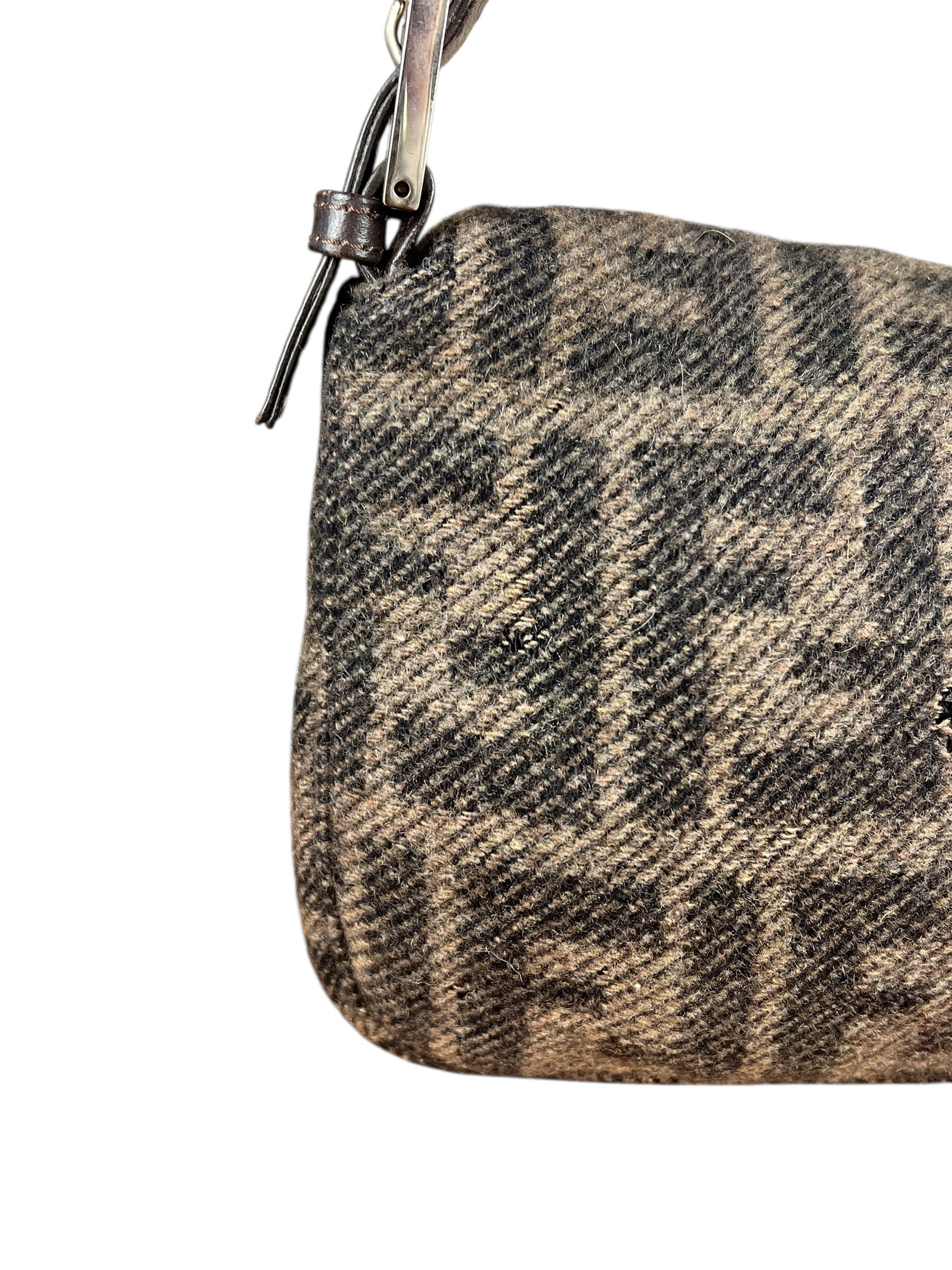 Fendi Wool Zucca Baguette