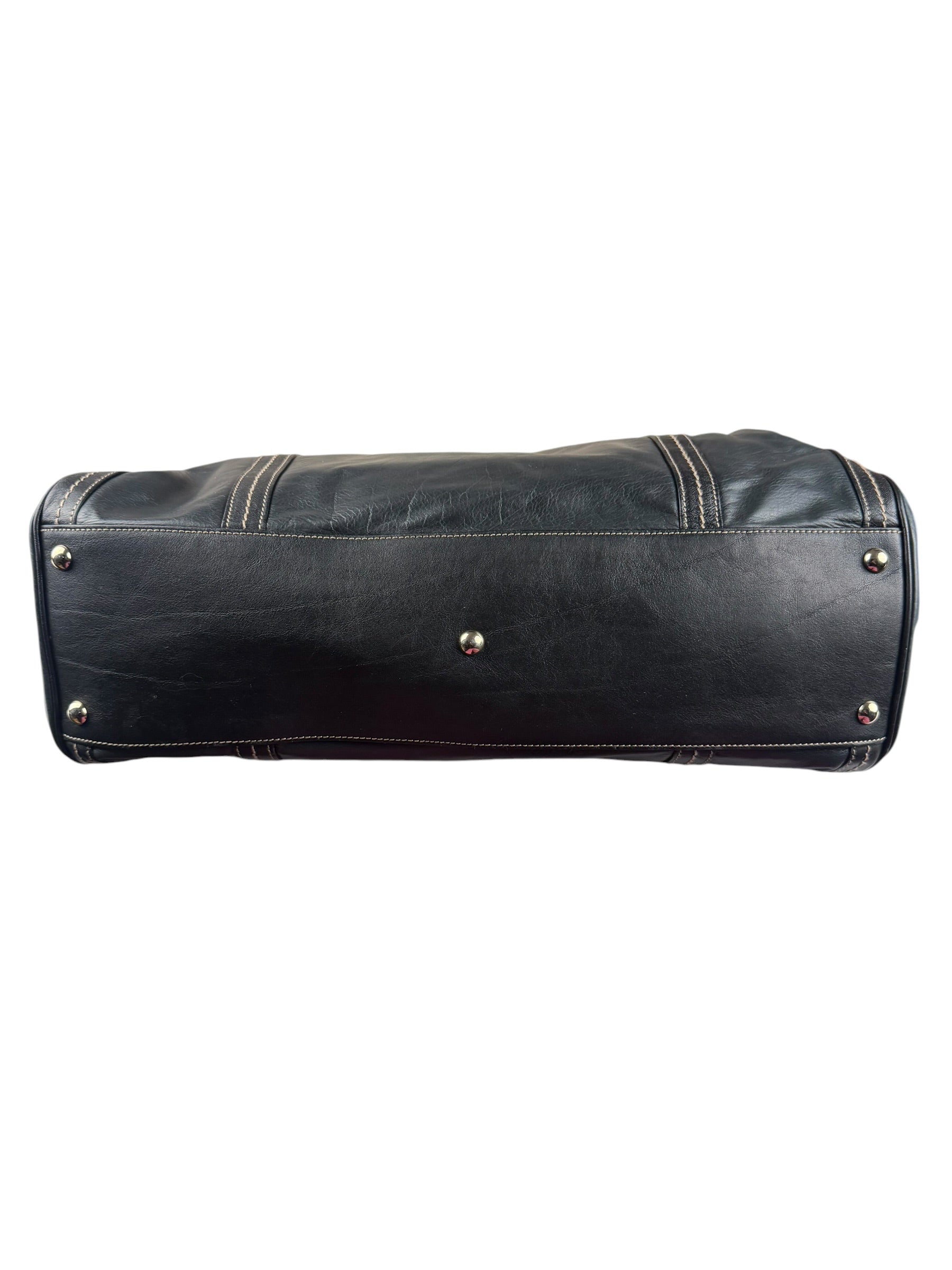 Gucci Bicolor Leather Duchessa Boston Bag