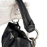 Prada Black Tessuto Nylon/Leather Waves Shoulder Bag