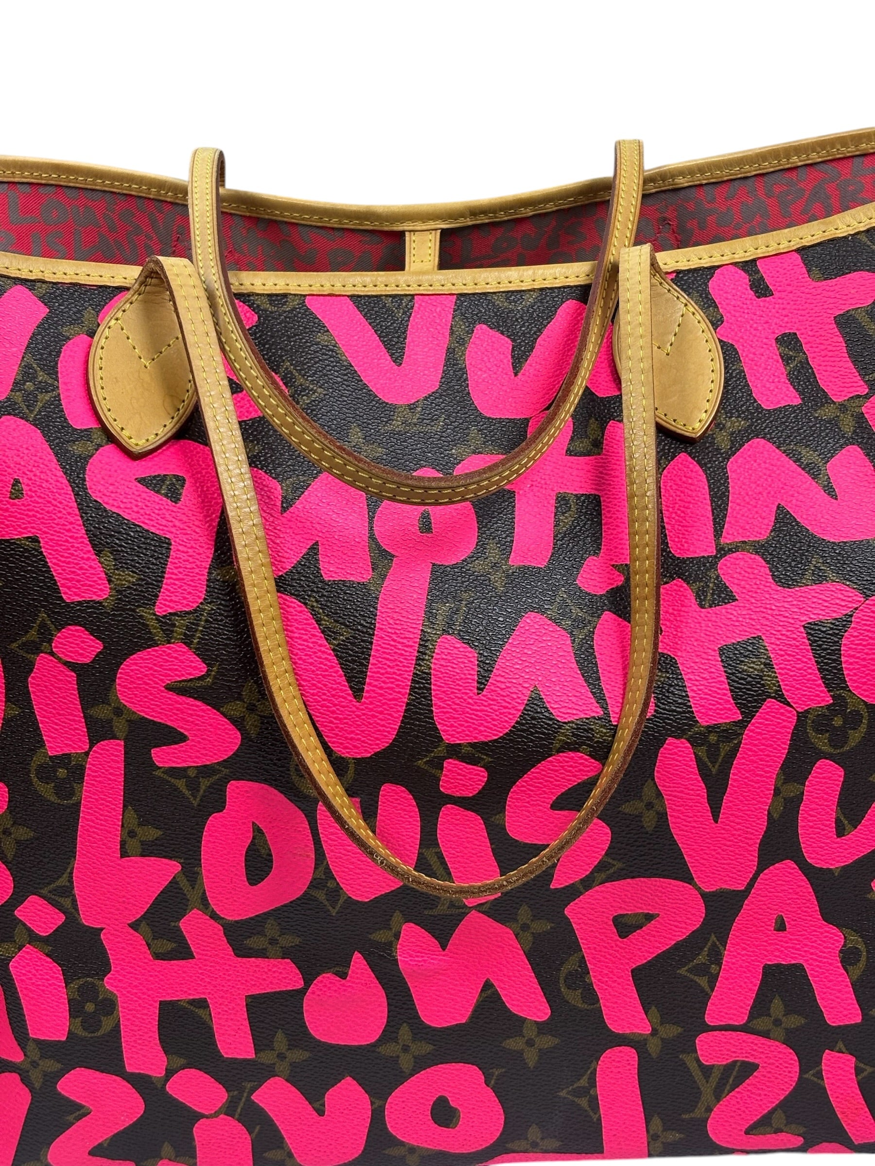 Louis Vuitton x Stephen Sprouse Graffiti Pink/Brown Monogram Neverfull GM