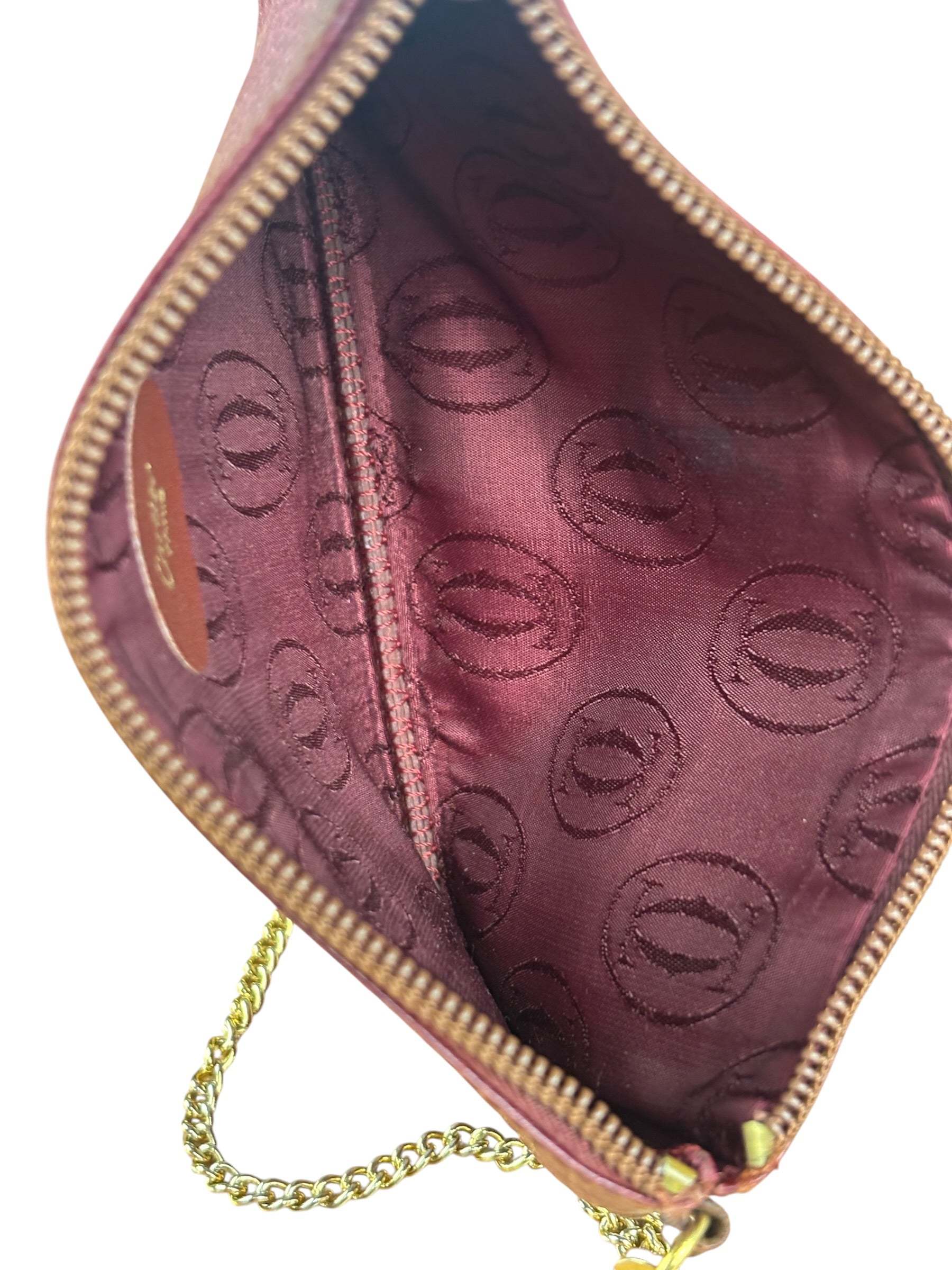 Cartier Vintage Leather Crossbody Camera Bag
