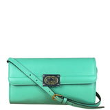 Gucci GG Green Matisse Leather Flap Shoulder Bag