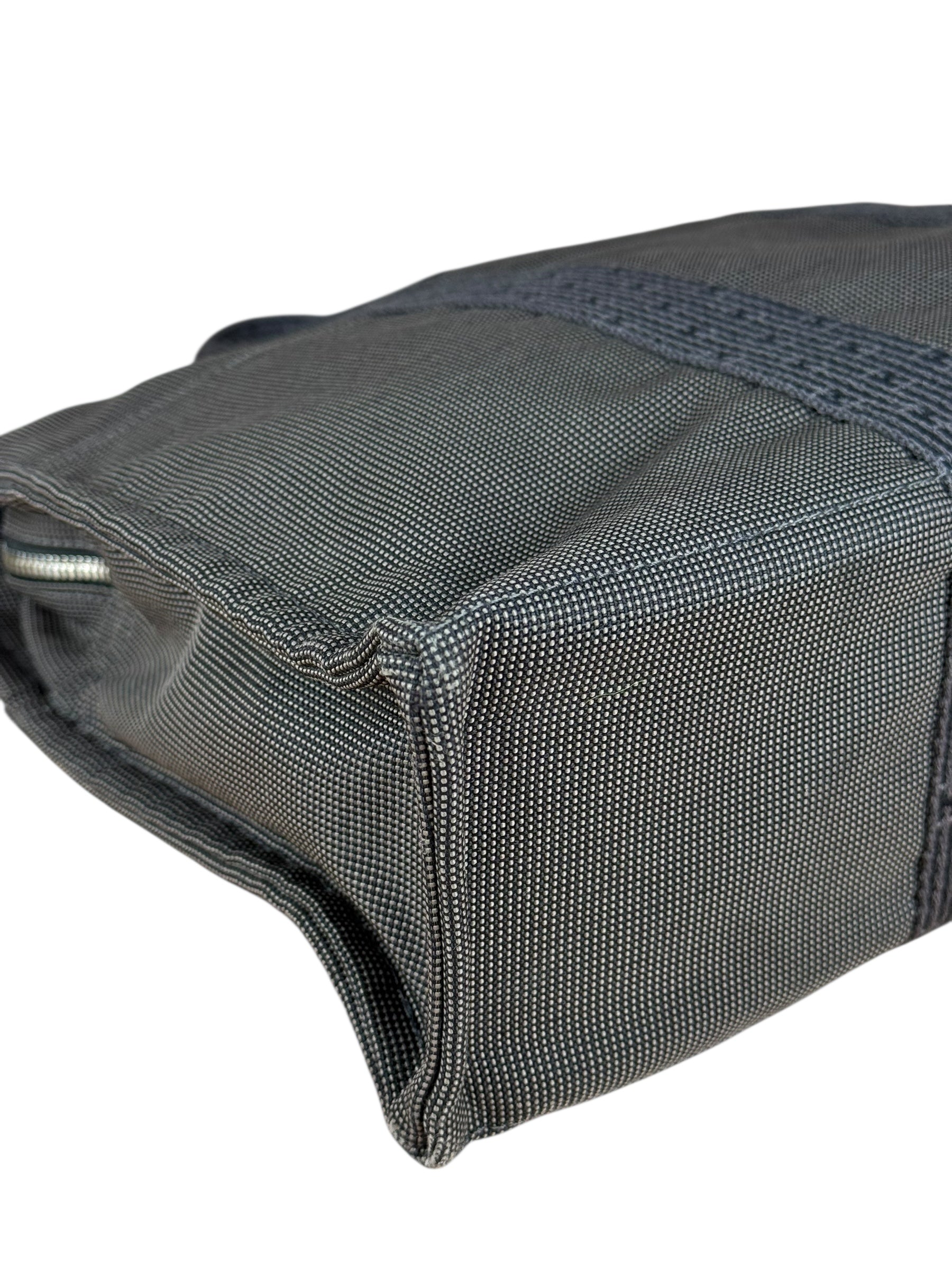 Hermes Herline Canvas Tote Grey