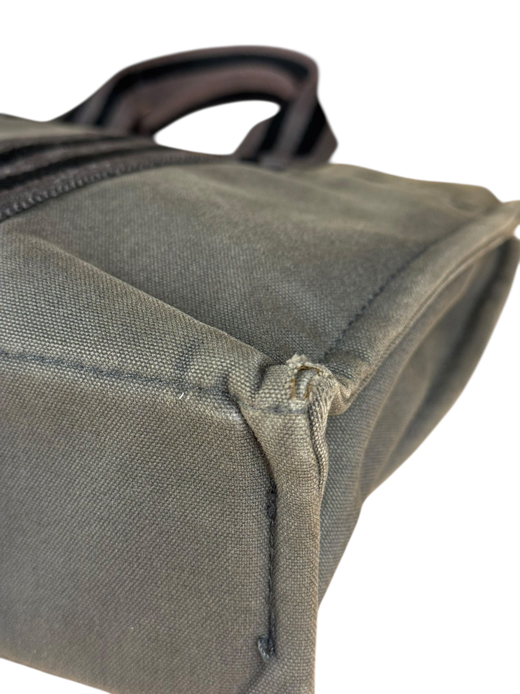 Hermes Grey Canvas Fourre Tout PM