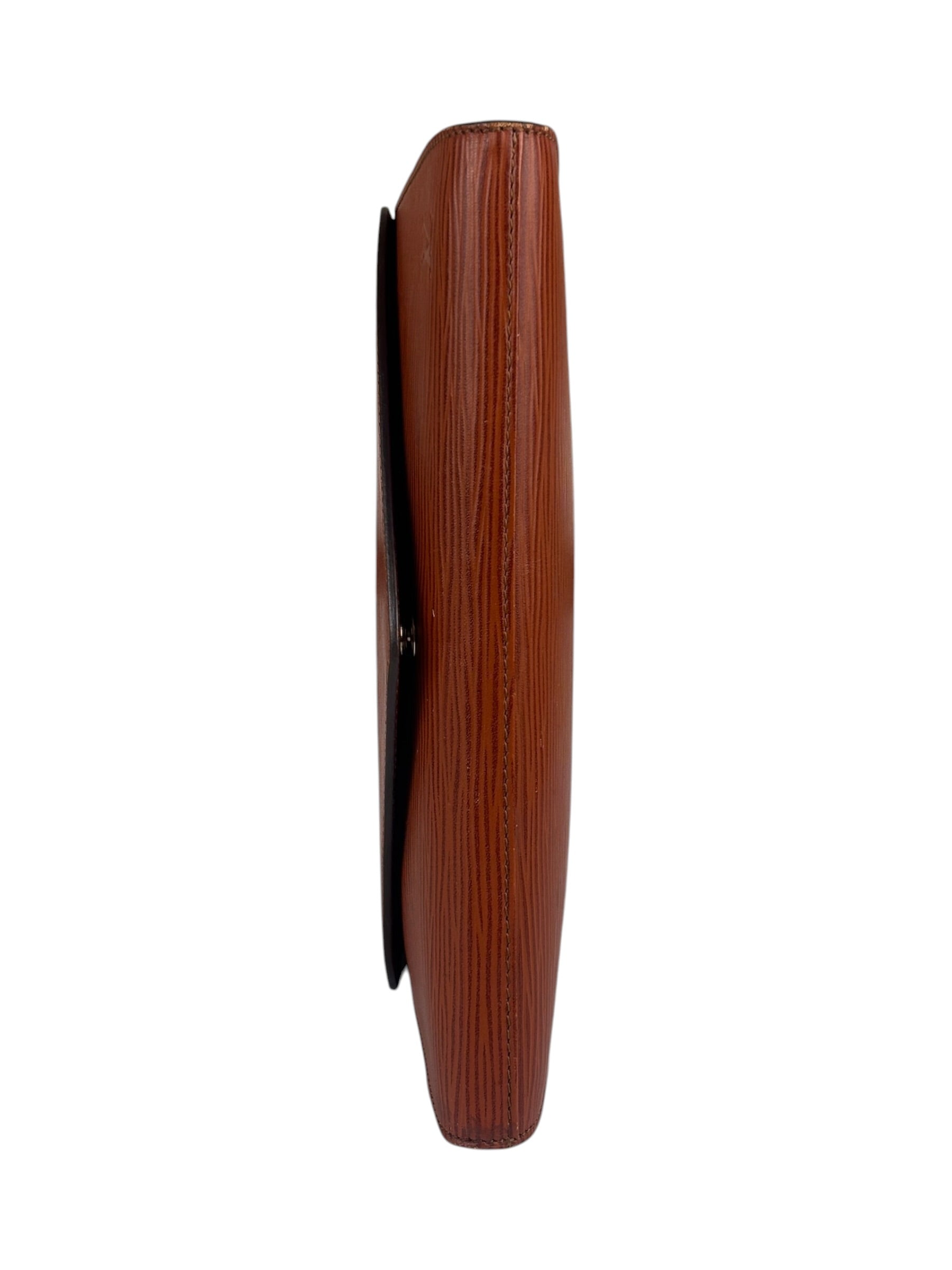 Louis Vuitton Vintage Art Deco Brown Epi Clutch