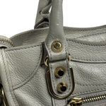 Balenciaga Grey Leather Nano City Two-Way Bag