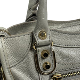 Balenciaga Grey Leather Nano City Two-Way Bag