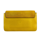 Chloé Suede/Calfskin Yellow Faye Shoulder Bag