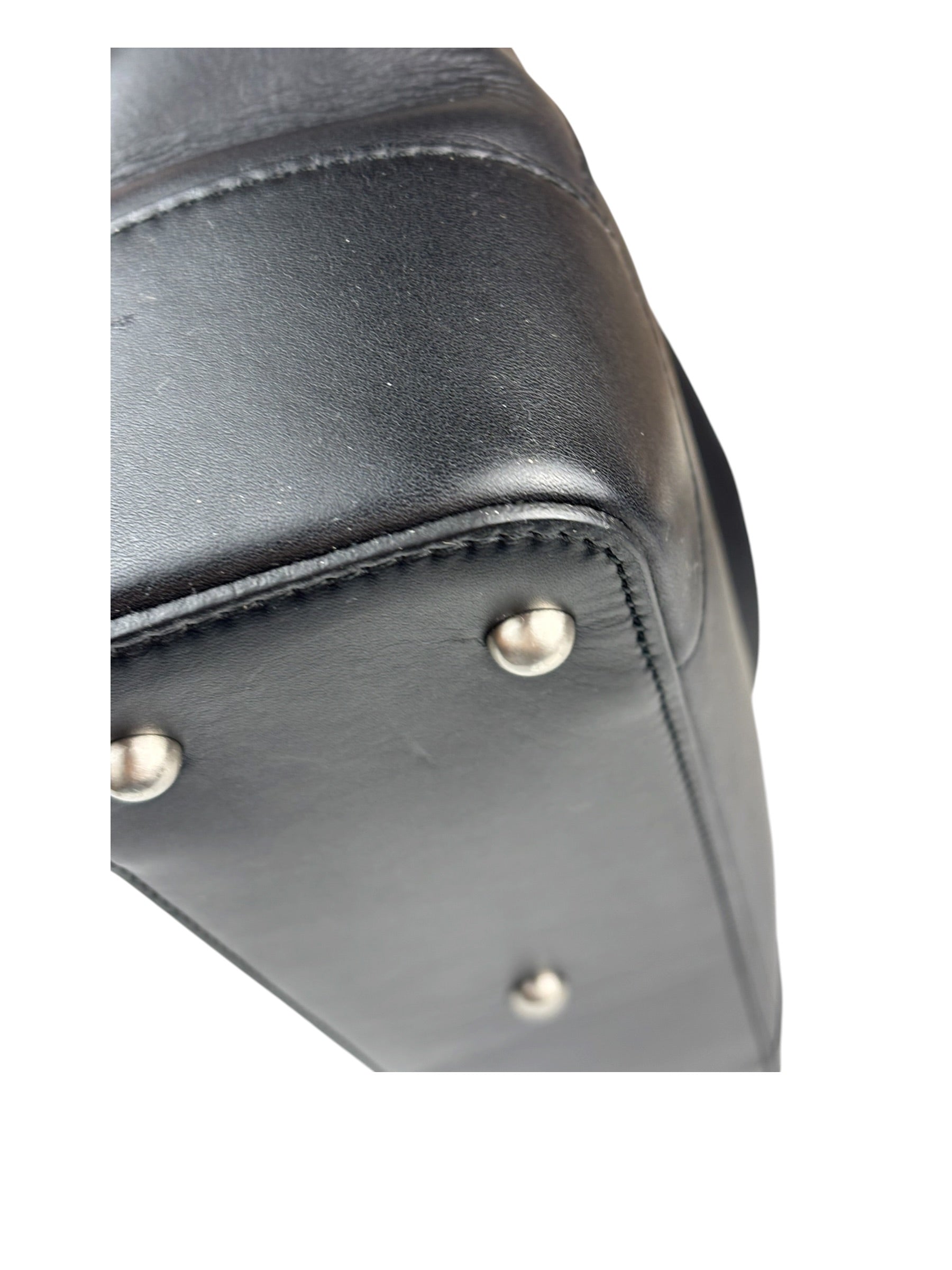 Burberry Black Leather Hobo Bag