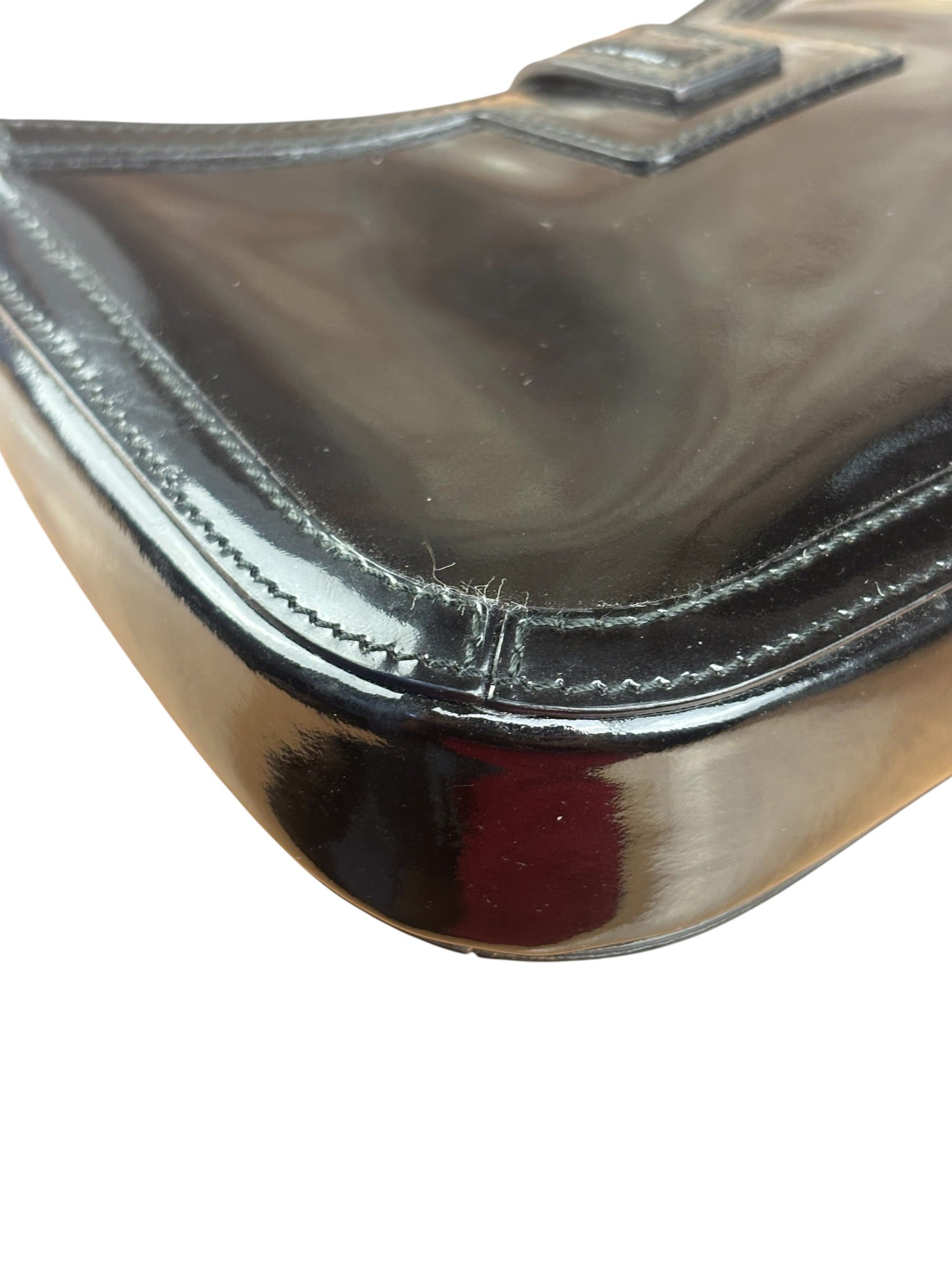 Gucci Mini Black Patent Shoulder Pouch