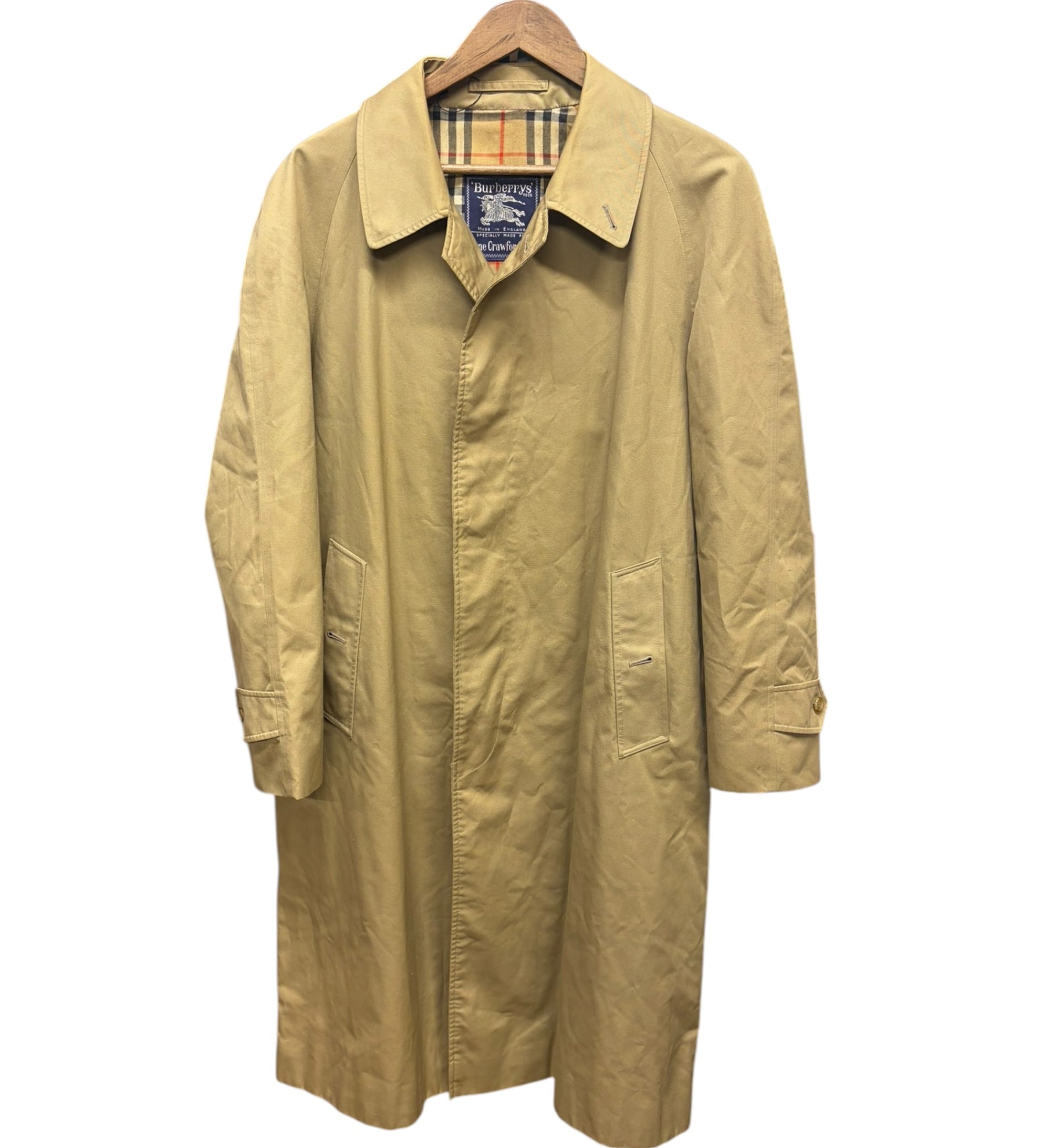 Burberry Vintage House Check Lined Long Coat