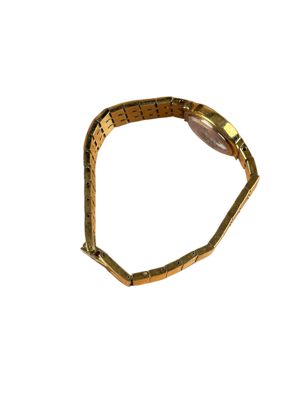 Gruen Green Stone Dial Gold Plate Band