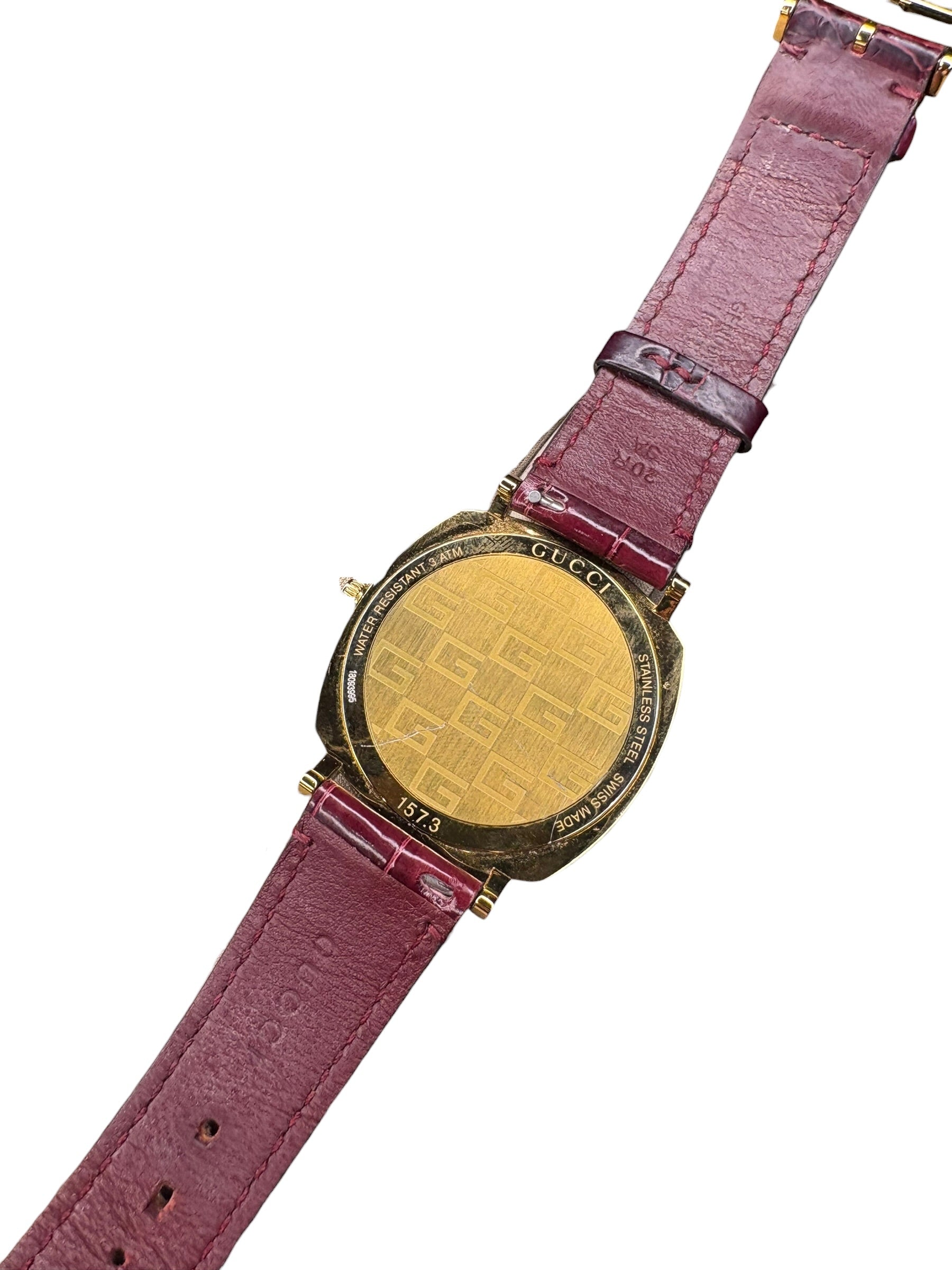 Gucci 157.3 Grip Leather Strap