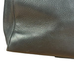 Chanel Black Leather Front Pocket Chain Tote 1998