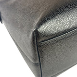 Chanel Vintage Black Caviar Leather Timeless Chain Shoulder Tote 1998
