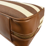 Miu Miu Canvas Stripped Beau Top Handle Bag
