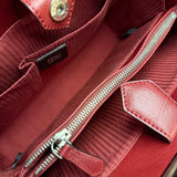 Fendi 2Jours Red Geometric Medium Tote