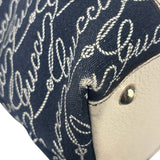 Gucci Western Logo Denim Abbey Zip Tote