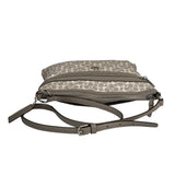 Coach Grey Patent Leather Signature Crossbody