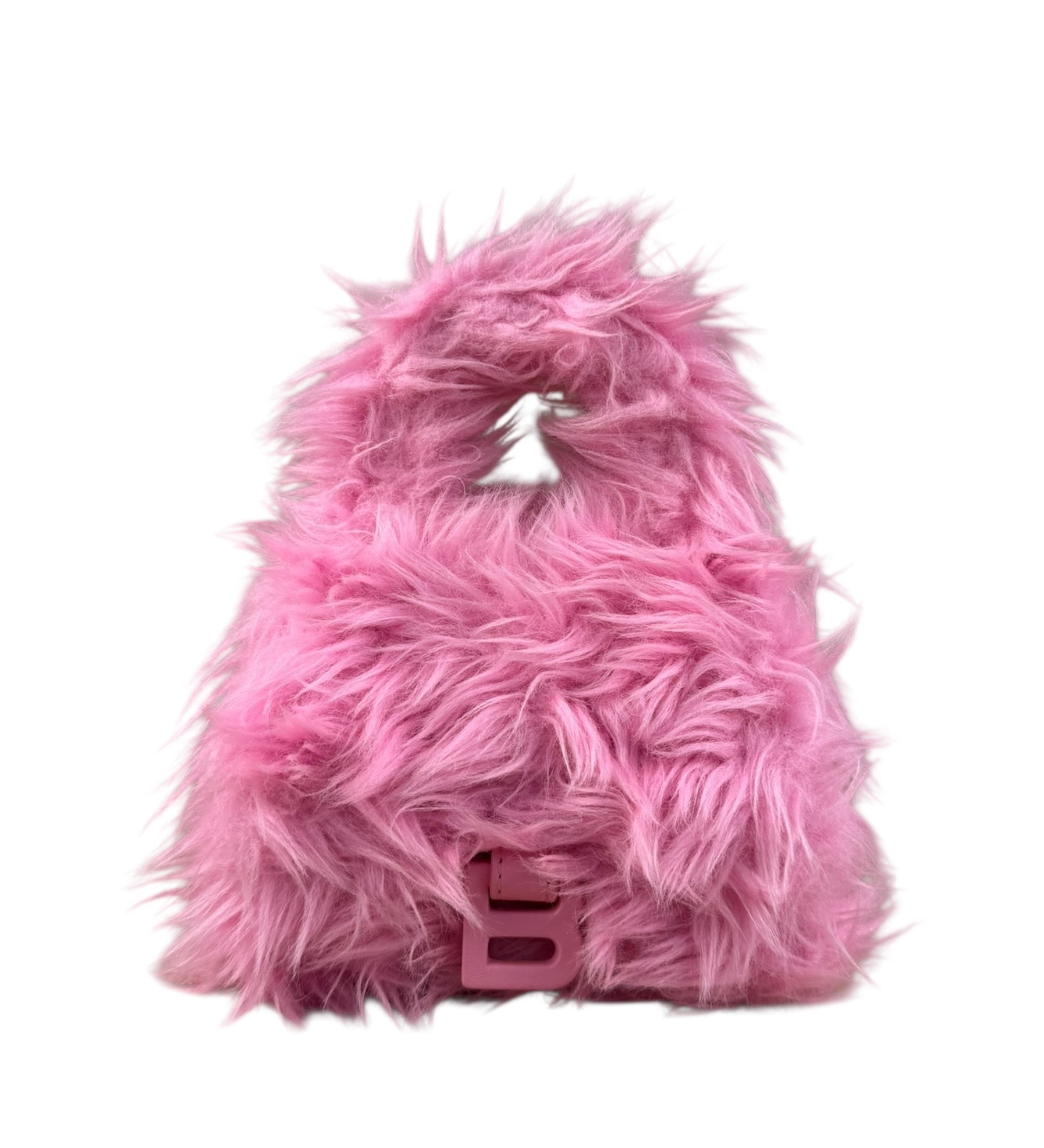 Balenciaga Downtown XS Faux Fur Shoulder Bag