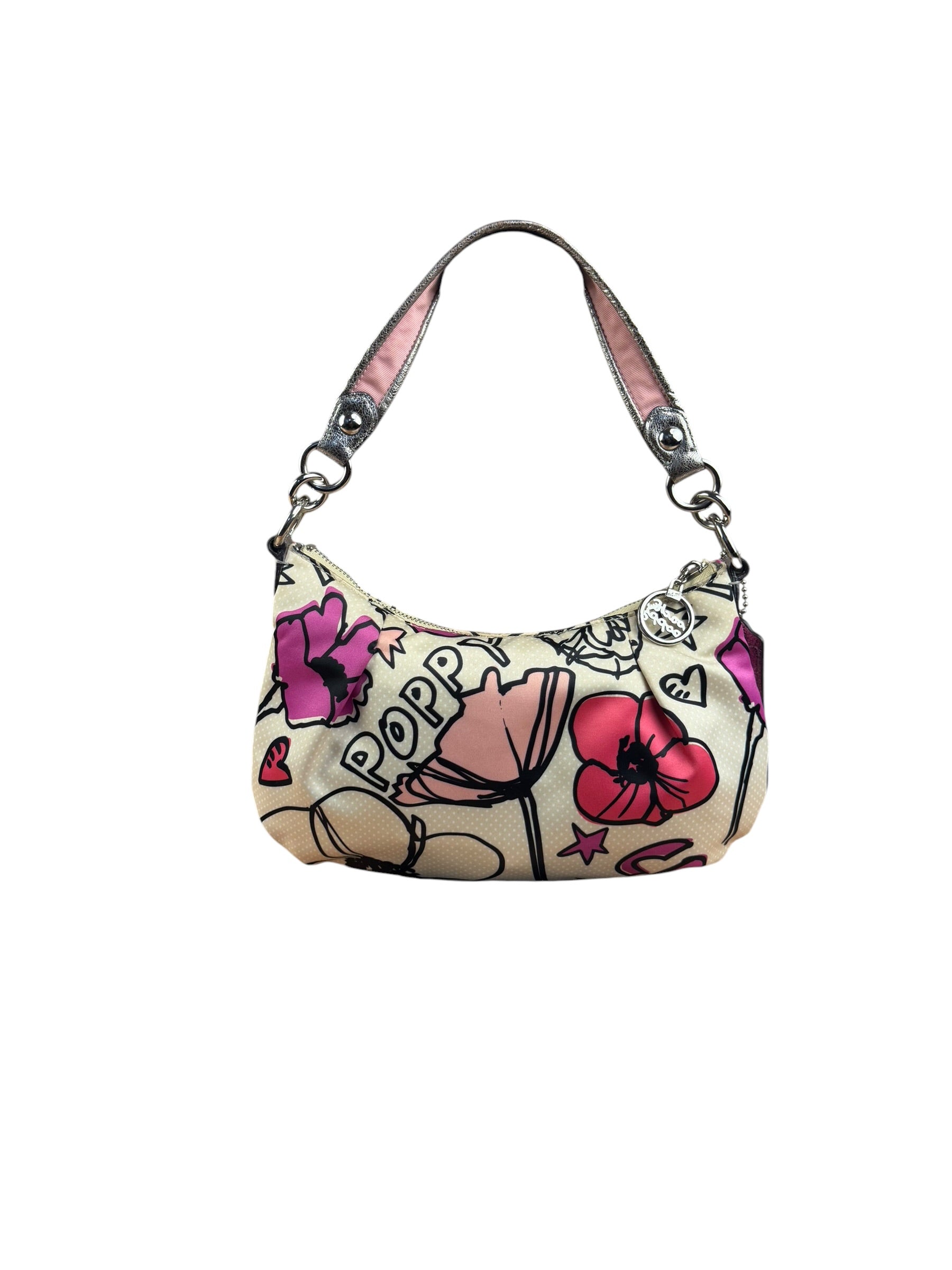Coach Poppy Multicolor Petal Print RockerTwo-Way Bag