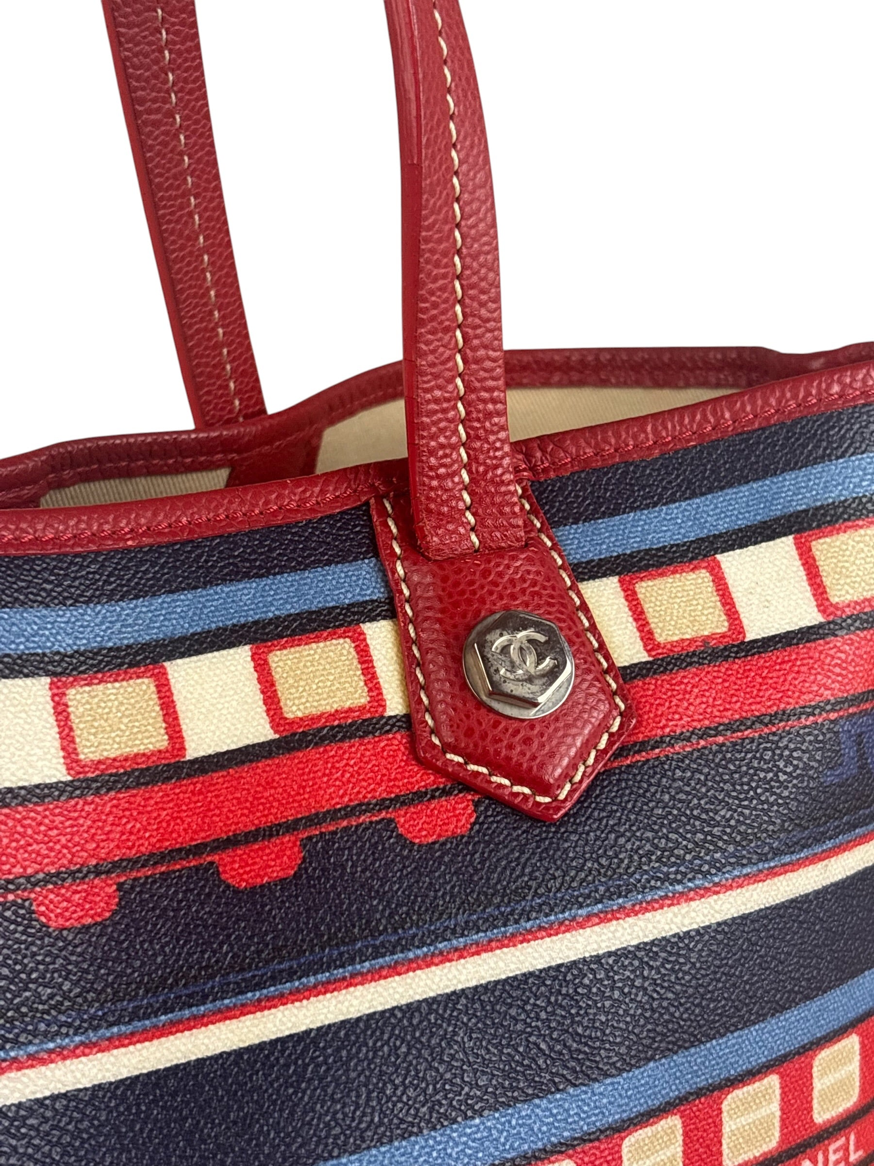 Chanel Multi-Color Leather Central Station Le Train Tote Bag 2007