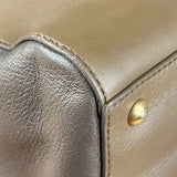 Fendi Colorblock Leather Two-Way Flap Bag