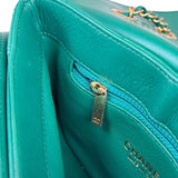 Chanel Green Lambskin Shoulder Bag 2018