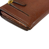 Tom Ford Brown Leather Flap Bi-Fold Wallet