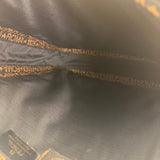 Fendi Black Straw Roma 1925 Tote