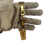 Givenchy Cream Dial Tank Gold Plated Watch