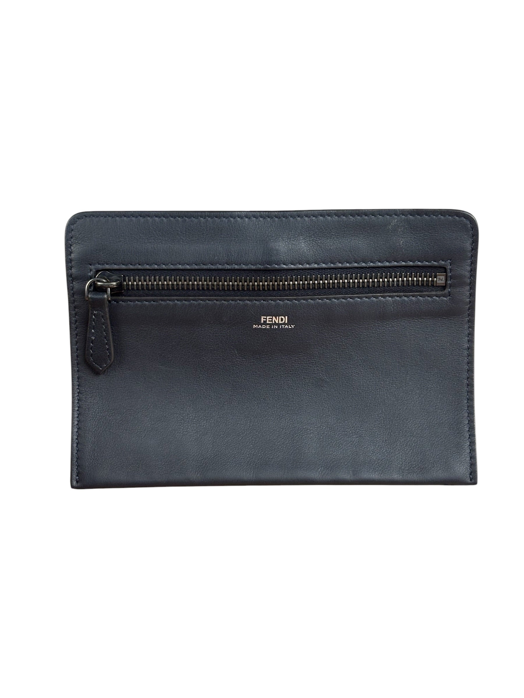 Fendi DotCom Click Striped Hypnotic Suede 2 Way