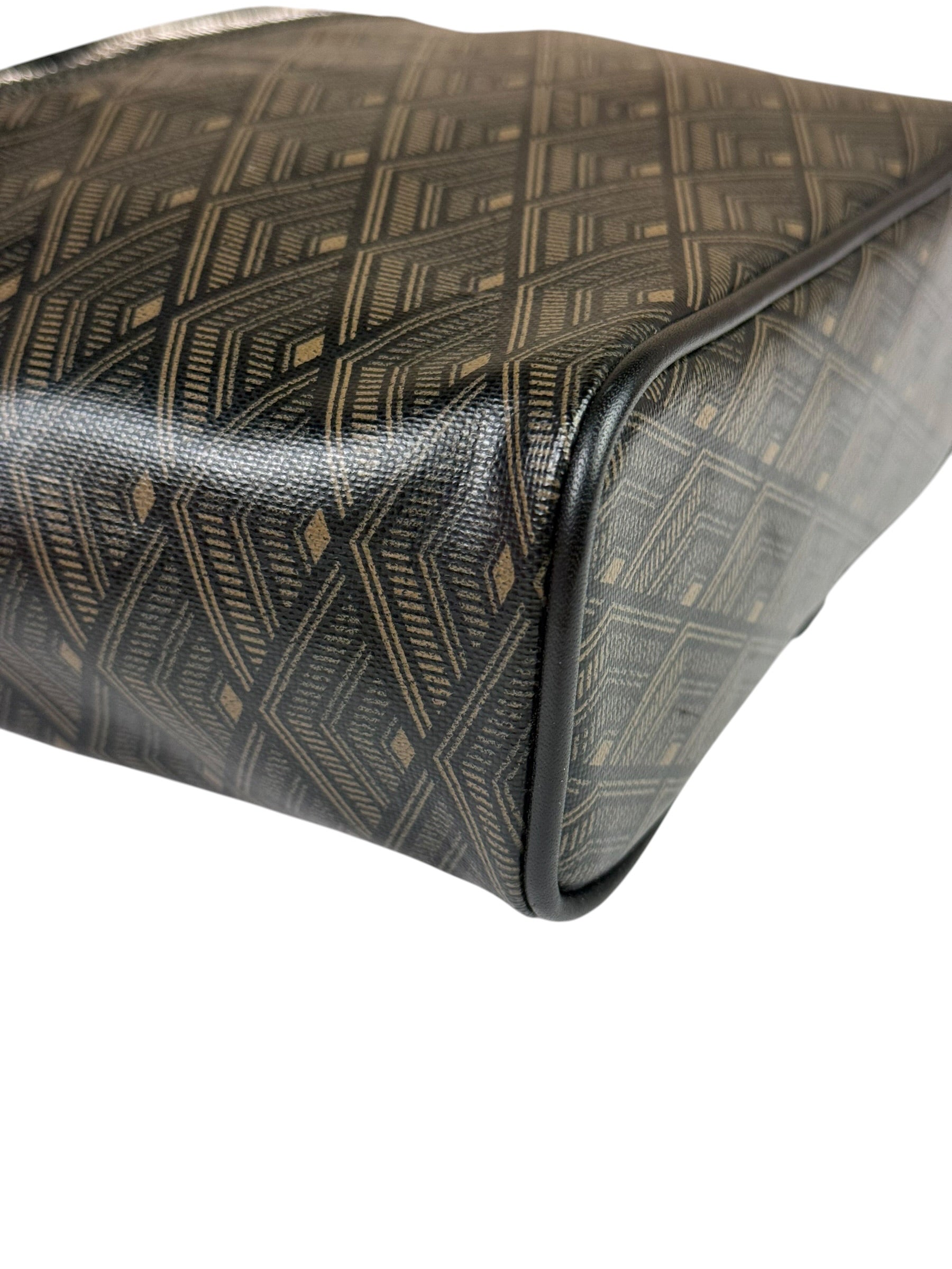 Metier Brown Leather Long Haul Toiletry Bag