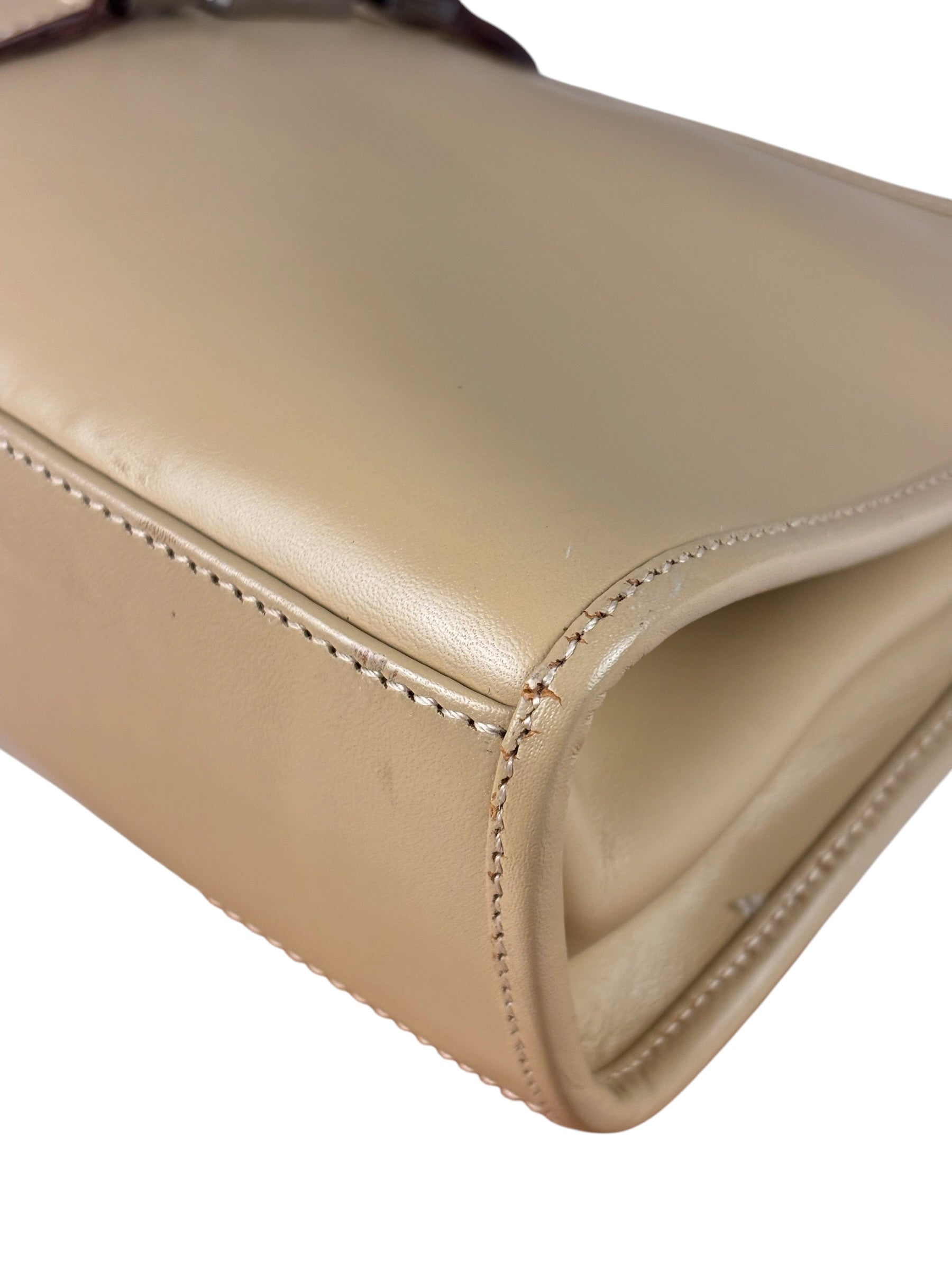Gucci Beige Leather Piston Lock Jackie Hobo Bag