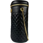 Gucci GG Zumi Cylindrical Black Quilted Leather Shoulder Bag