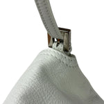 Fendi White Leather Baguette