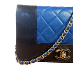 Chanel Bicolor Leather Mademoiselle Wallet On Chain 2017