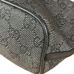 Gucci GG Black Canvas Pochette Handbag