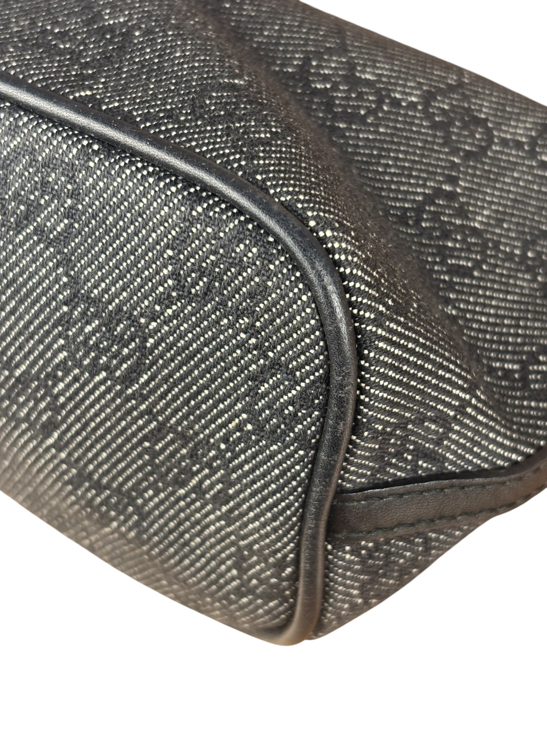 Gucci GG Black Canvas Pochette Handbag