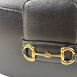 Gucci Black Leather Horsebit 1955 Shoulder Bag