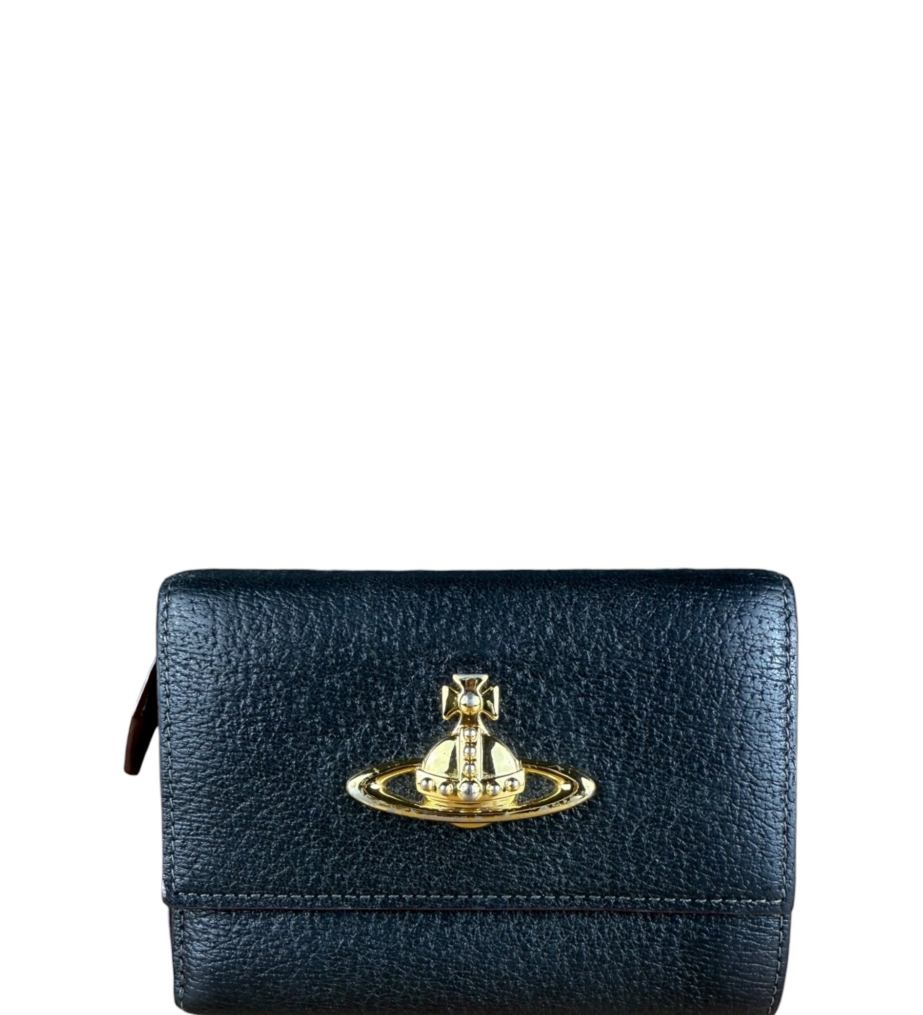 Vivienne Westwood Leather Orb Emblem Wallet