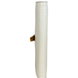 Bottega Veneta White Leather Palmellato Angle Long Wallet