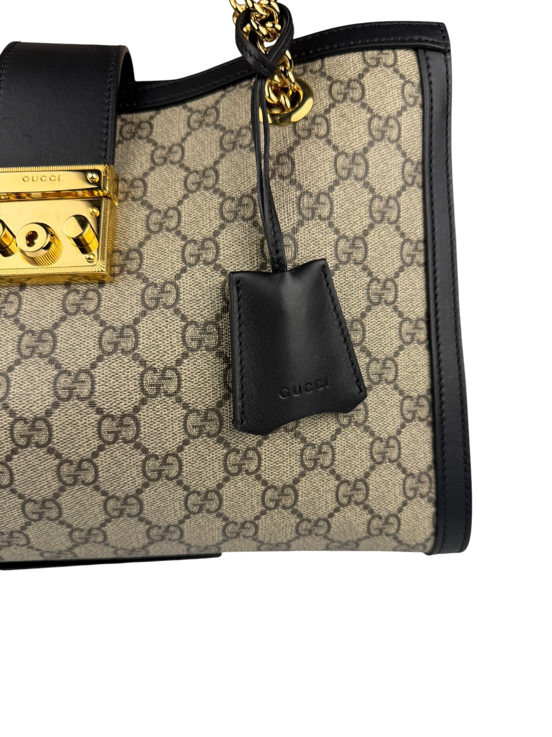 Gucci GG Supreme Padlock Medium Tote