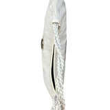 Celine Vintage White Leather Stitch Hobo Shoulder Bag