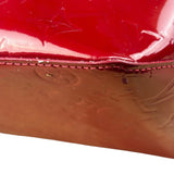 Louis Vuitton Red Leather Monogram Vernis Bellevue Handbag PM