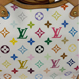 Louis Vuitton White Murakami Greta Hobo Shoulder Bag