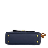Burberry Navy Blue/Brown Dk88 Medium Two-Way Bag