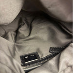 Fendi Vintage Black Leather Oyster Hobo Bag