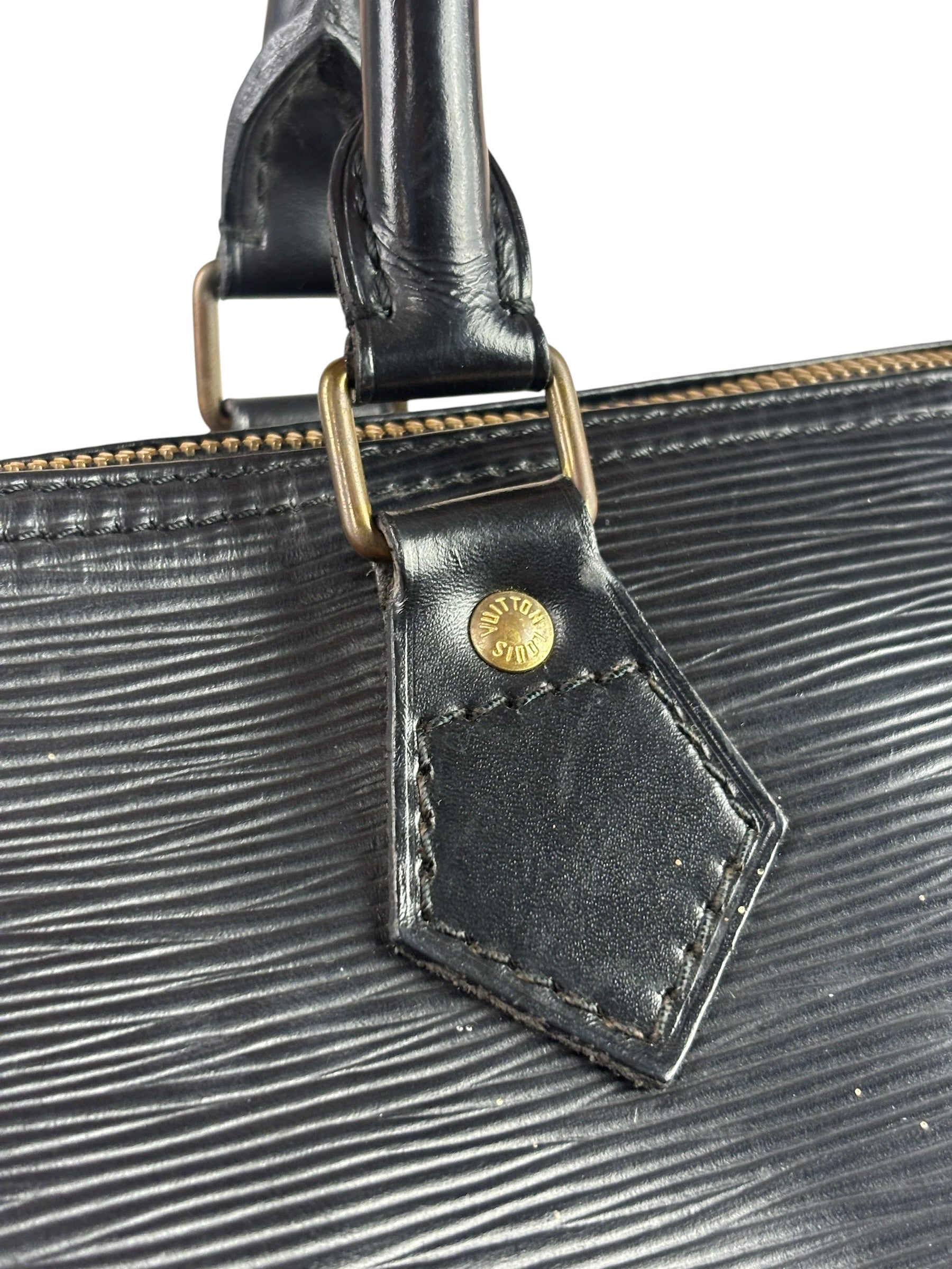 Louis Vuitton Black Epi Speedy 30
